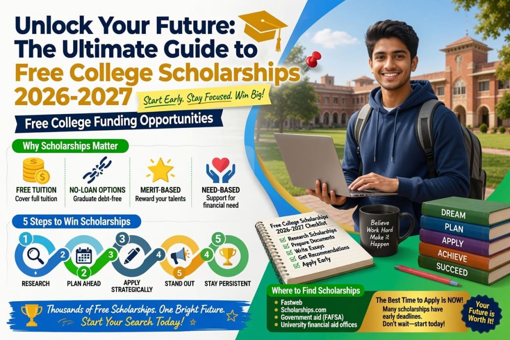 Free College Scholarships 2026-2027