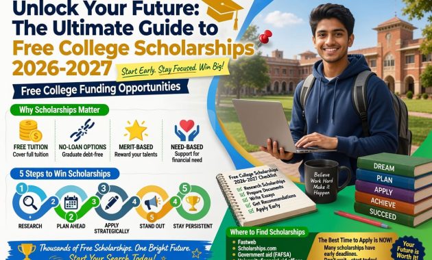 Free College Scholarships 2026-2027