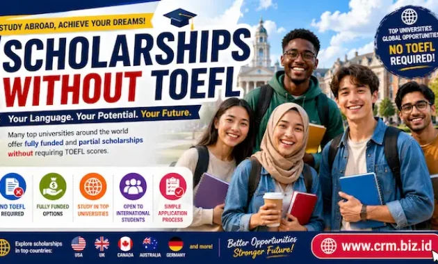Scholarships Without TOEFL
